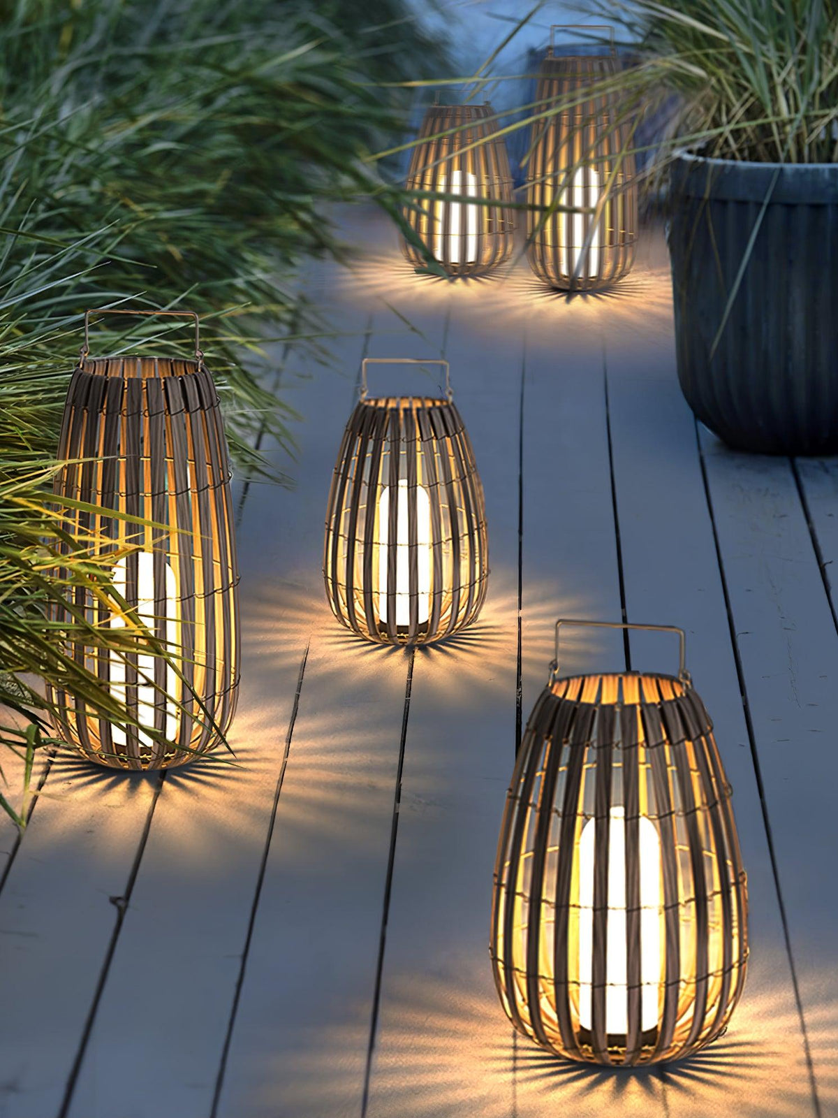 Veshael Tropic Braid farol lámpara exterior