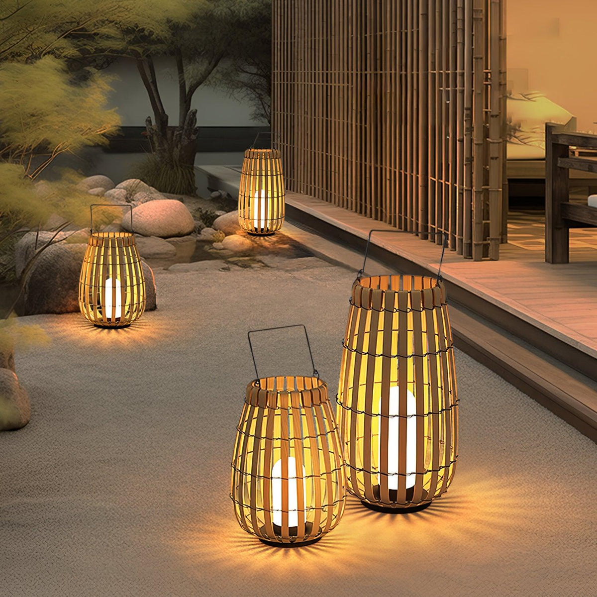 Veshael Tropic Braid farol lámpara exterior