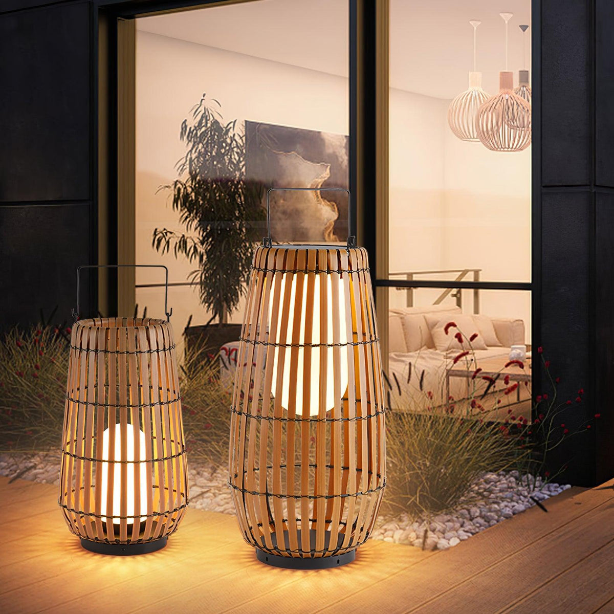 Veshael Tropic Braid farol lámpara exterior