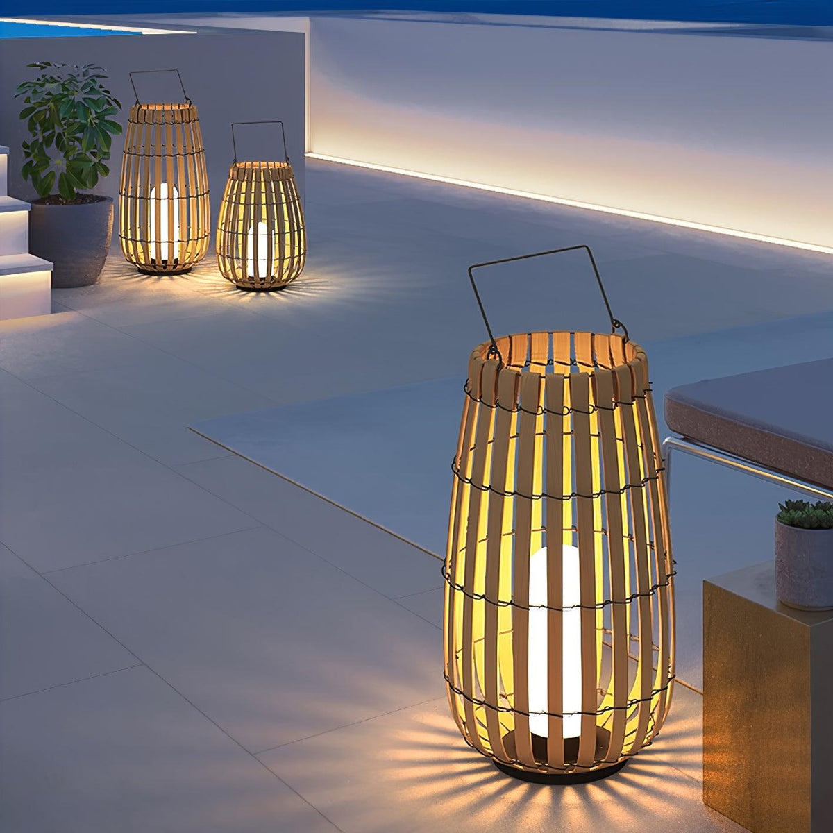 Veshael Tropic Braid farol lámpara exterior
