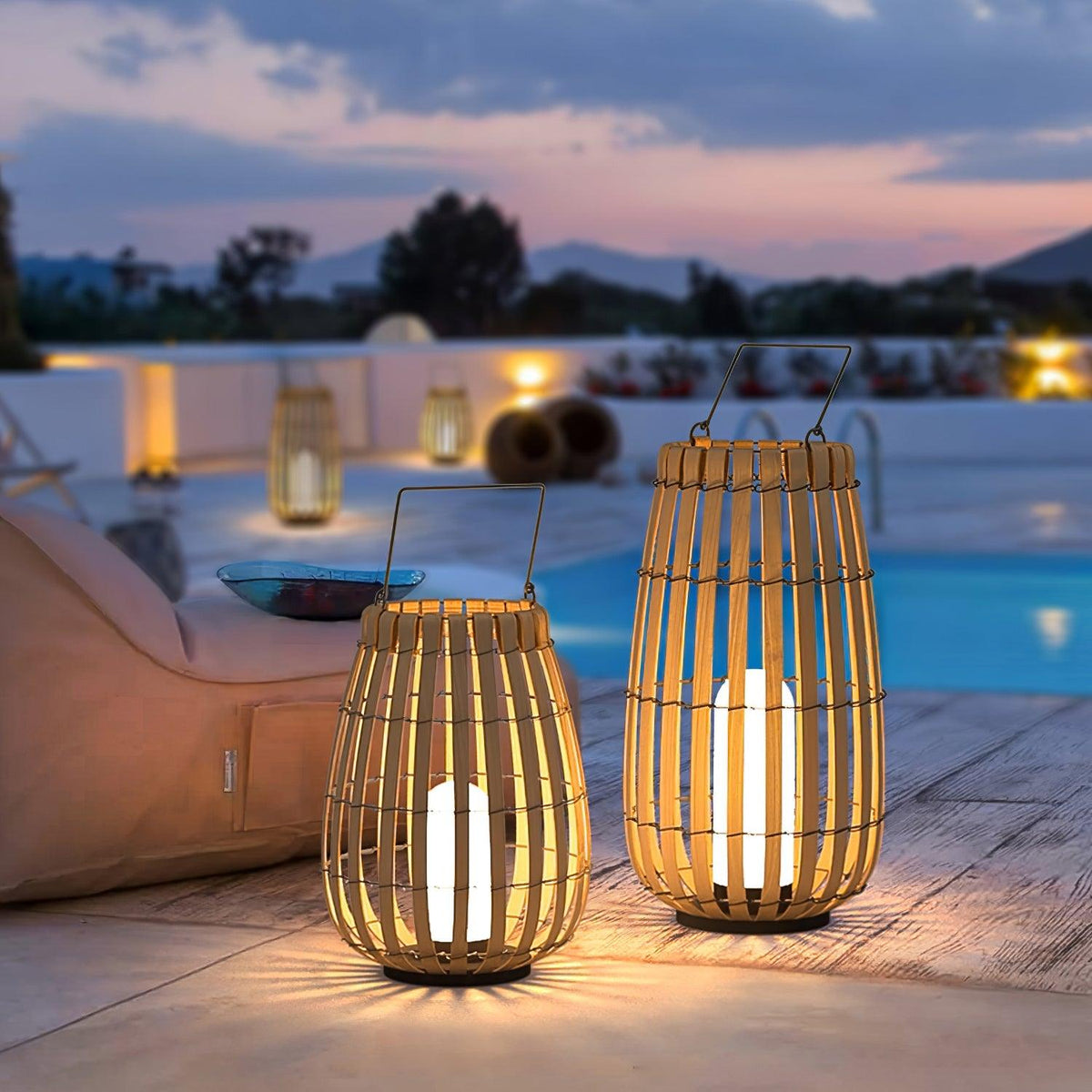 Veshael Tropic Braid farol lámpara exterior