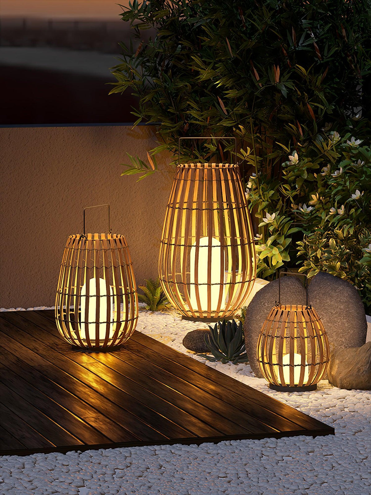 Veshael Tropic Braid farol lámpara exterior