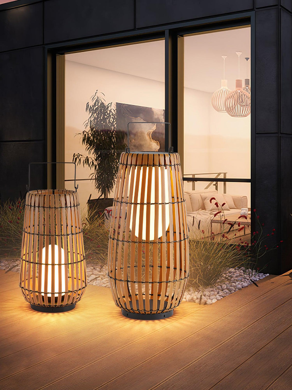 Veshael Tropic Braid farol lámpara exterior