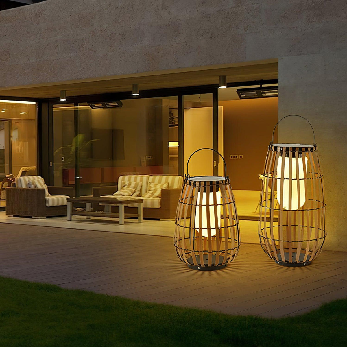 Veshael Tropic Braid farol lámpara exterior