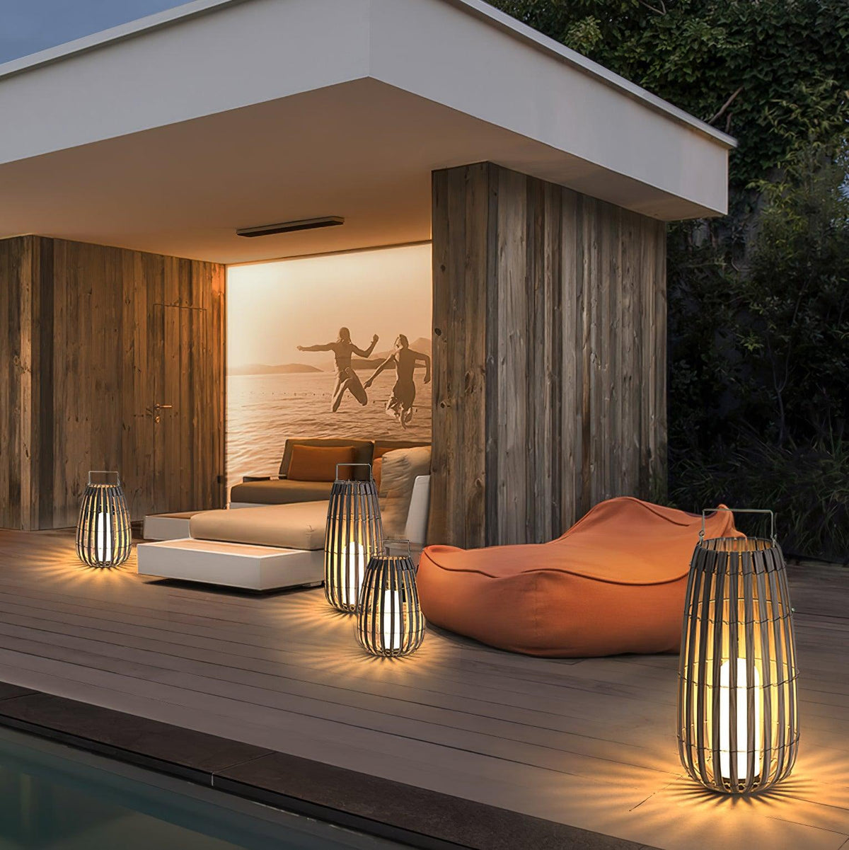 Veshael Tropic Braid farol lámpara exterior