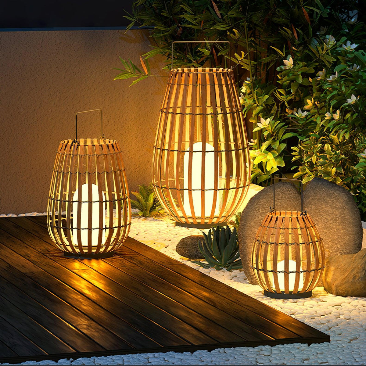 Veshael Tropic Braid farol lámpara exterior