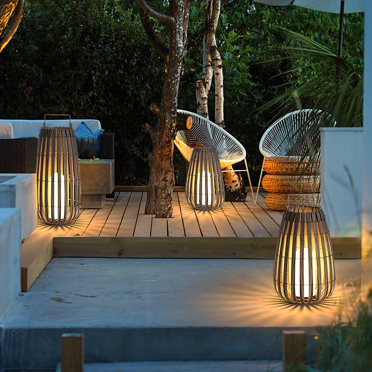 Veshael Tropic Braid farol lámpara exterior