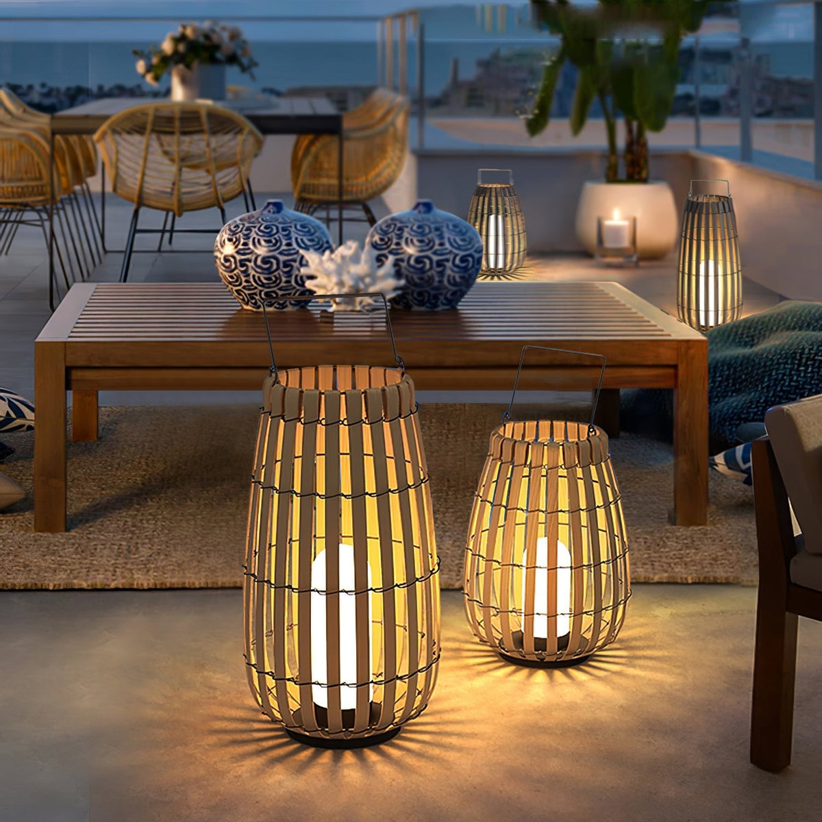 Veshael Tropic Braid farol lámpara exterior