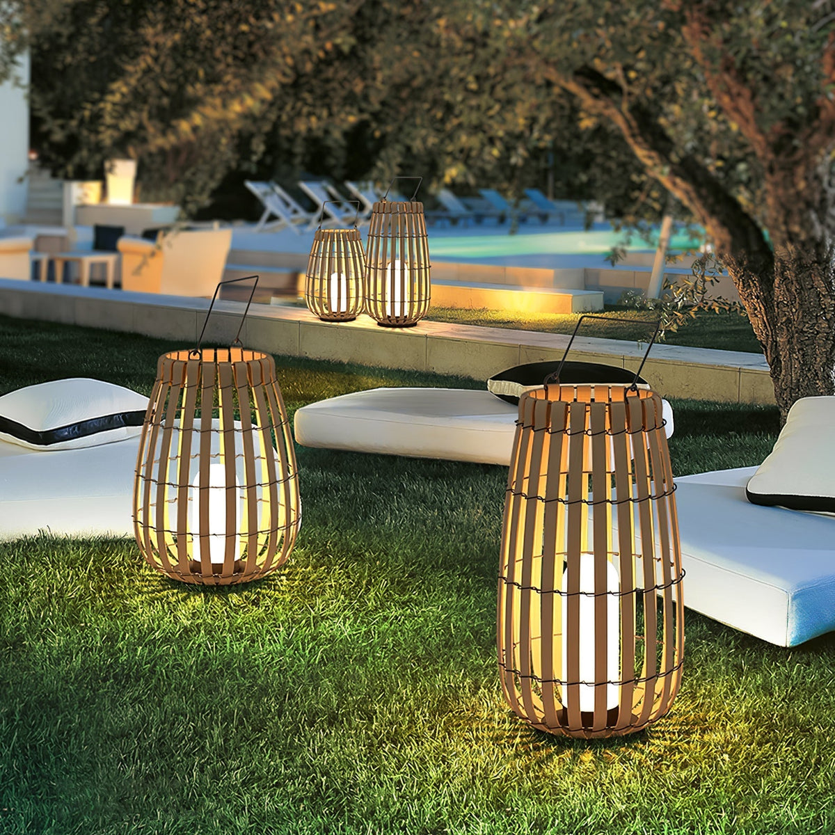 Veshael Tropic Braid farol lámpara exterior
