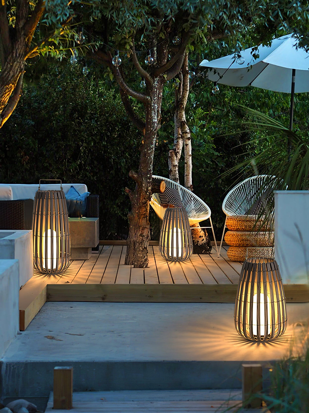 Veshael Tropic Braid farol lámpara exterior