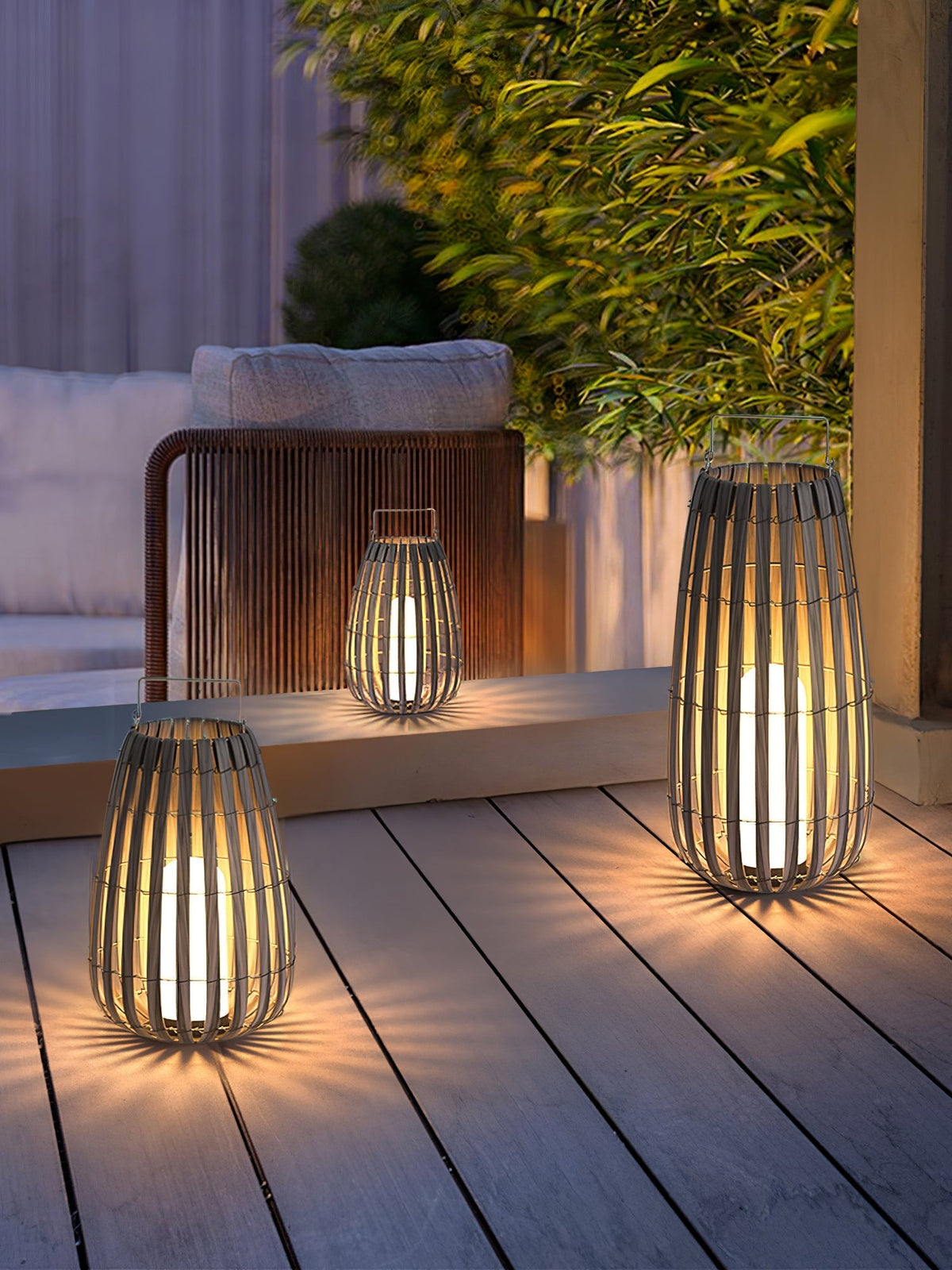 Veshael Tropic Braid farol lámpara exterior