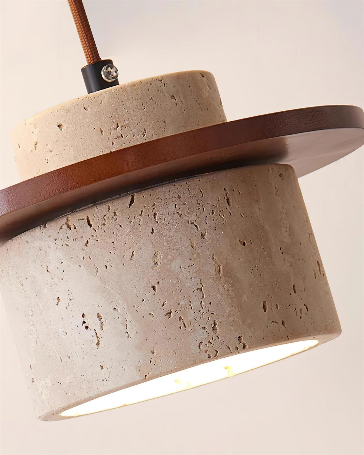 Eluno lámpara colgante multi-luz travertino
