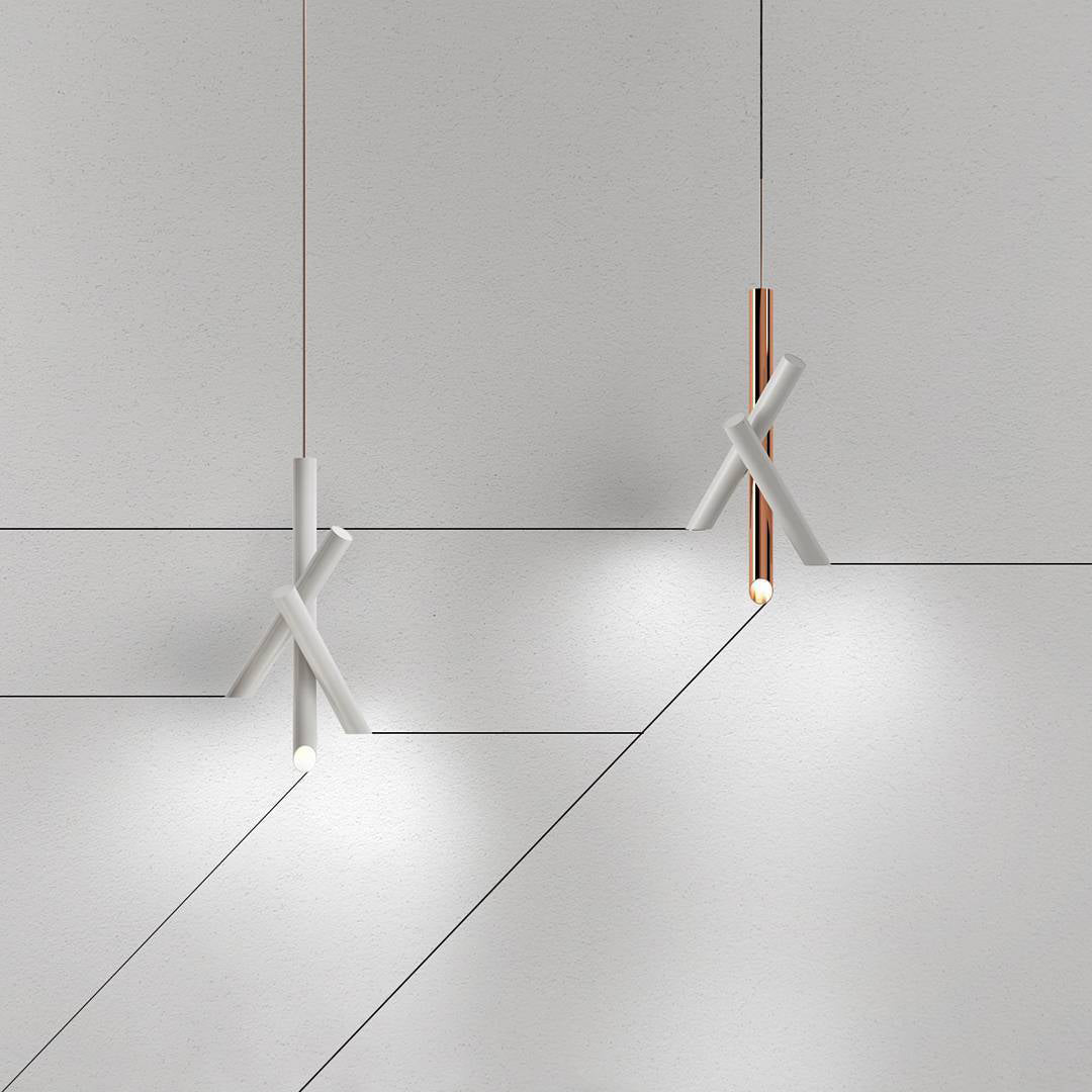 Erixon lámpara colgante de tubos de aluminio minimalista