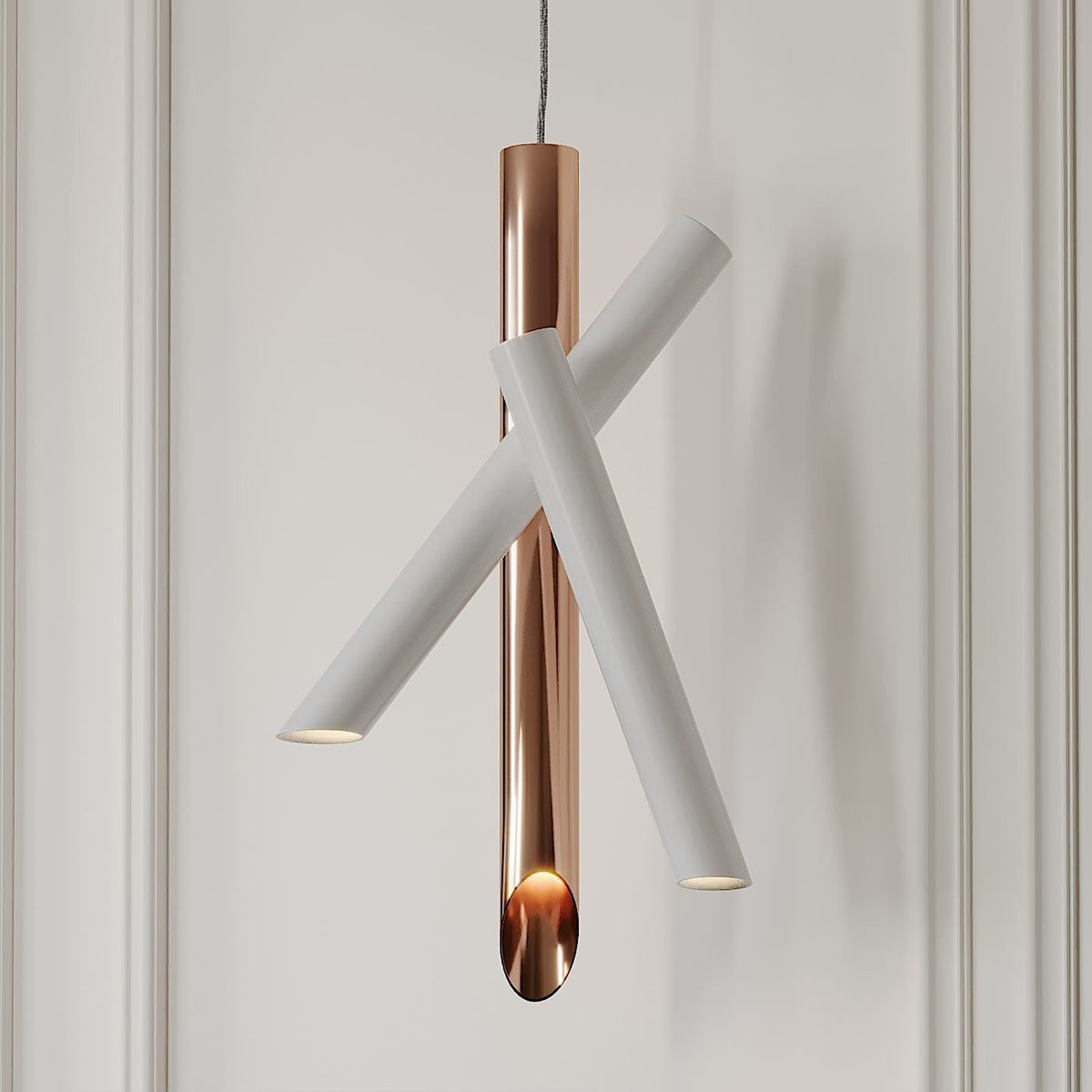Erixon lámpara colgante de tubos de aluminio minimalista