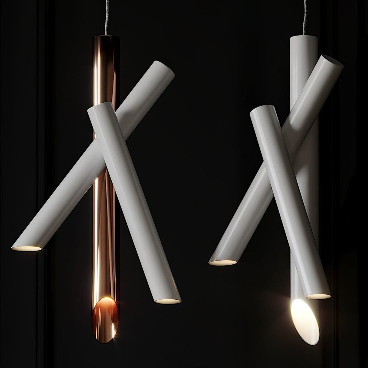 Erixon lámpara colgante de tubos de aluminio minimalista