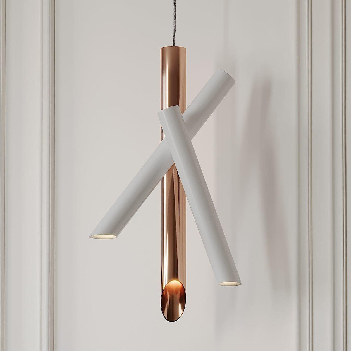 Erixon lámpara colgante de tubos de aluminio minimalista