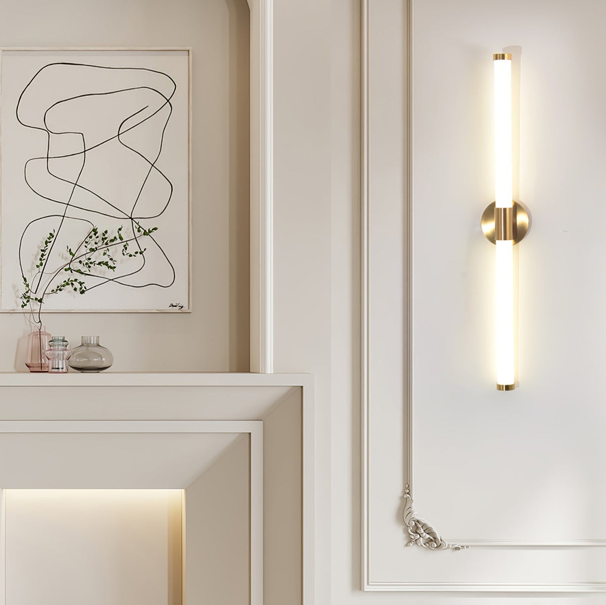 Cecarir Art tubo lineal LED aplique de pared