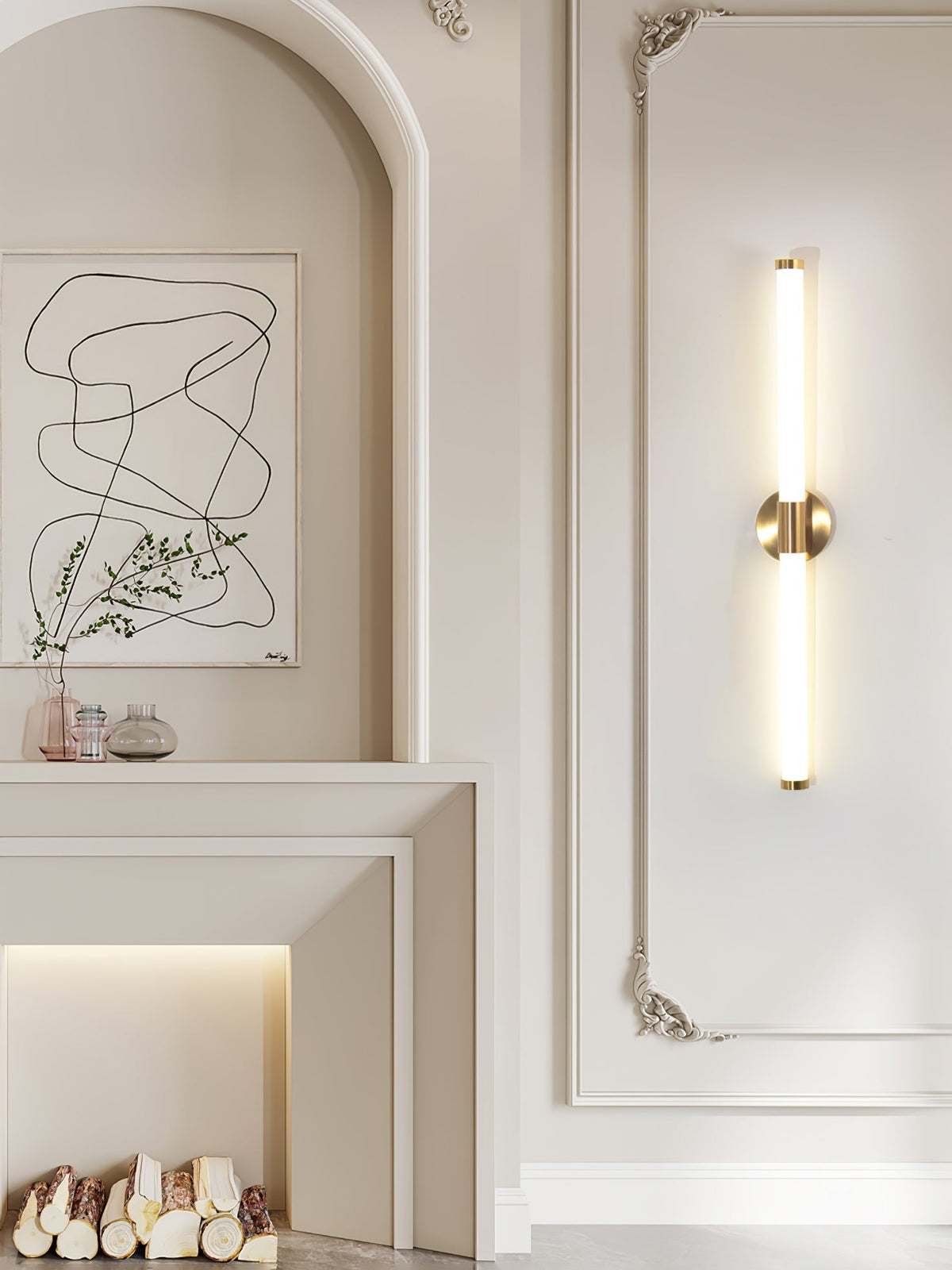 Cecarir Art tubo lineal LED aplique de pared