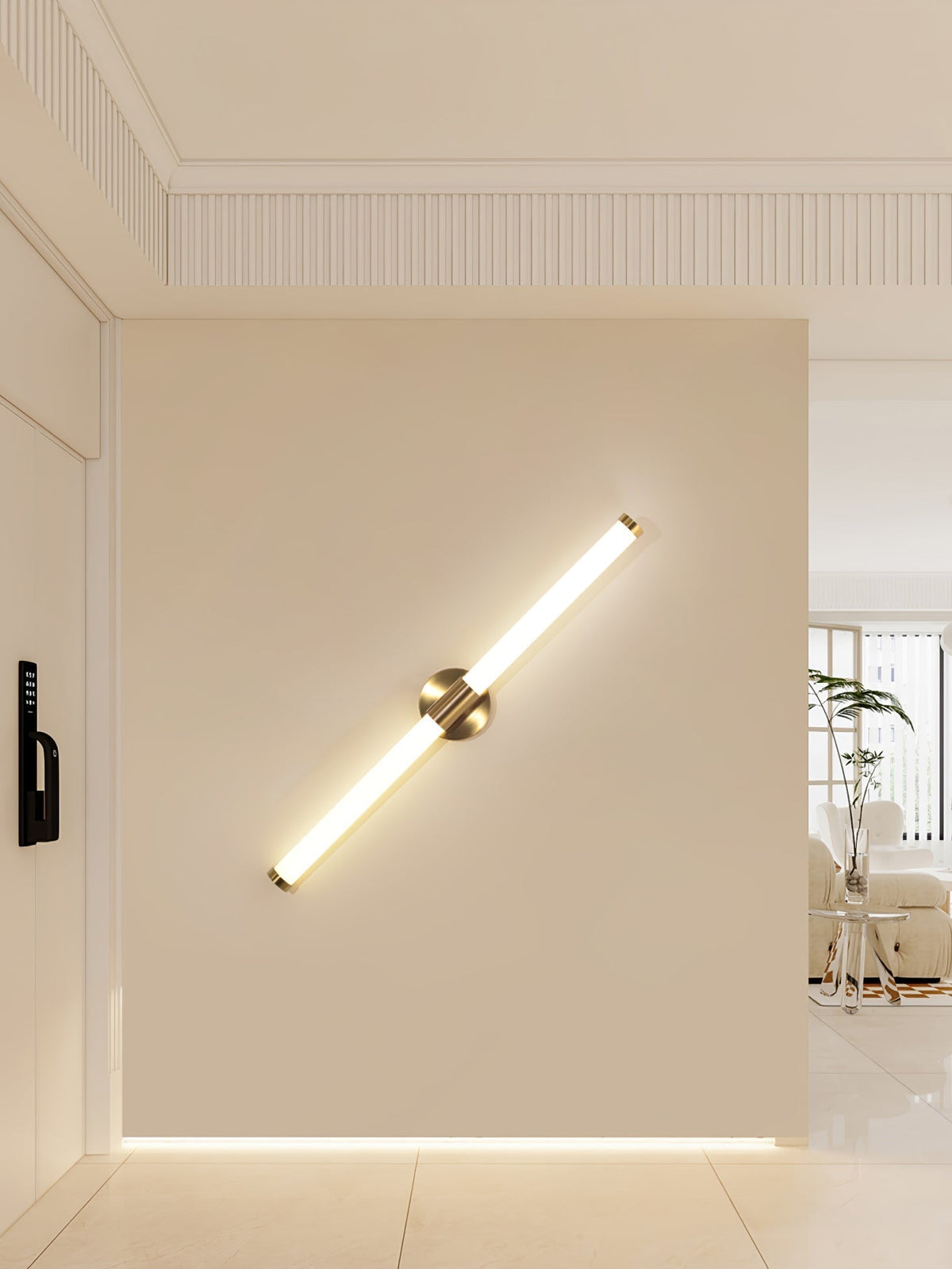 Cecarir Art tubo lineal LED aplique de pared