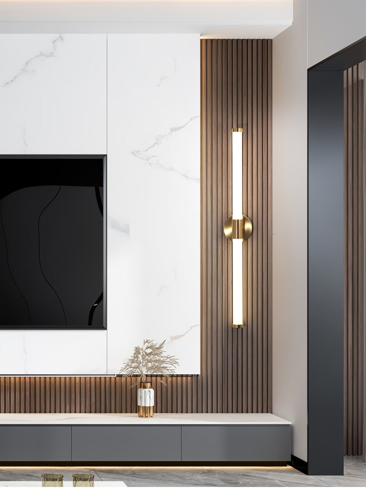 Cecarir Art tubo lineal LED aplique de pared