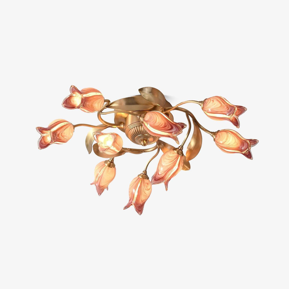 Vathaos lámpara de techo Tulip Serenade de vidrio