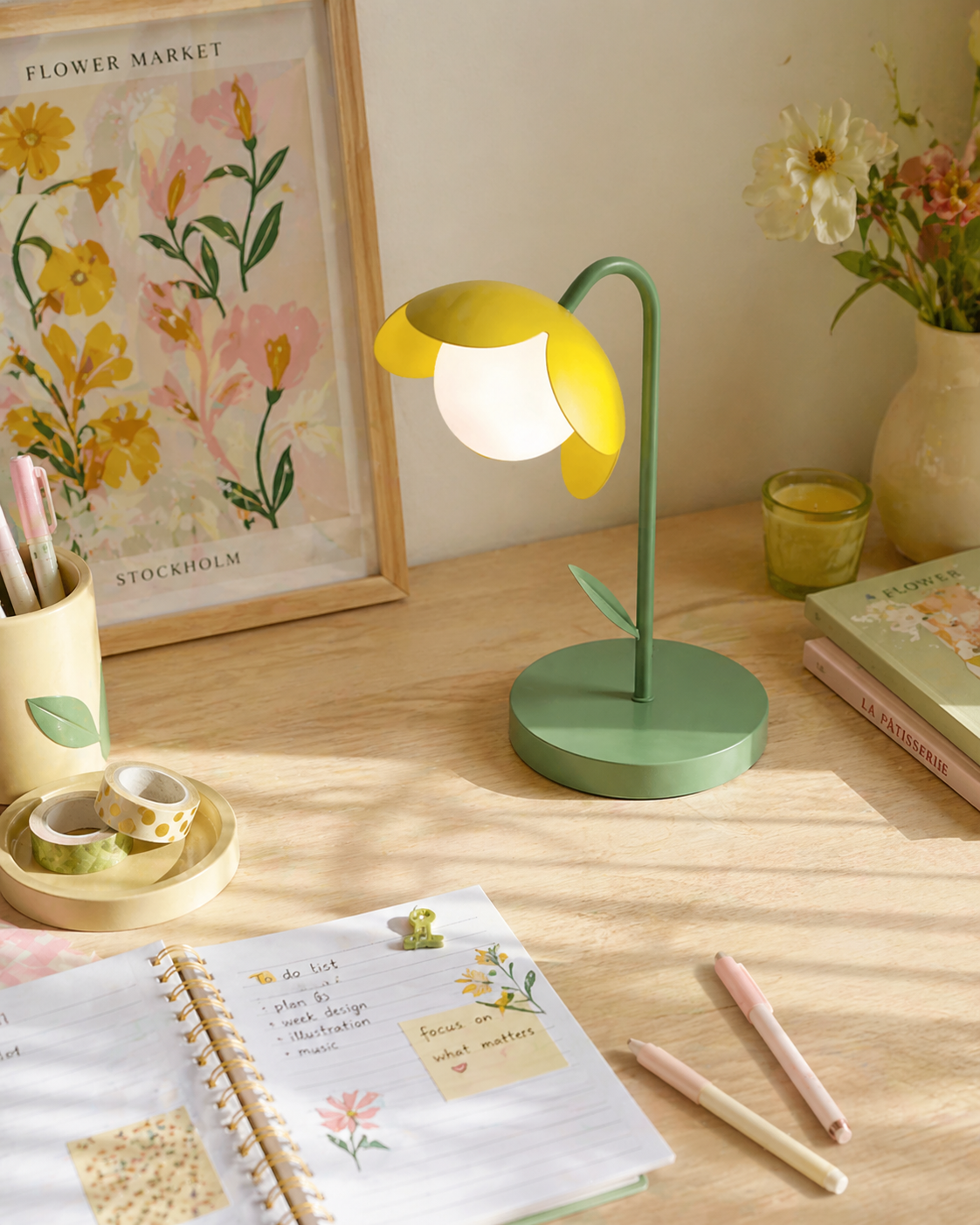 Tulip lámpara de mesa