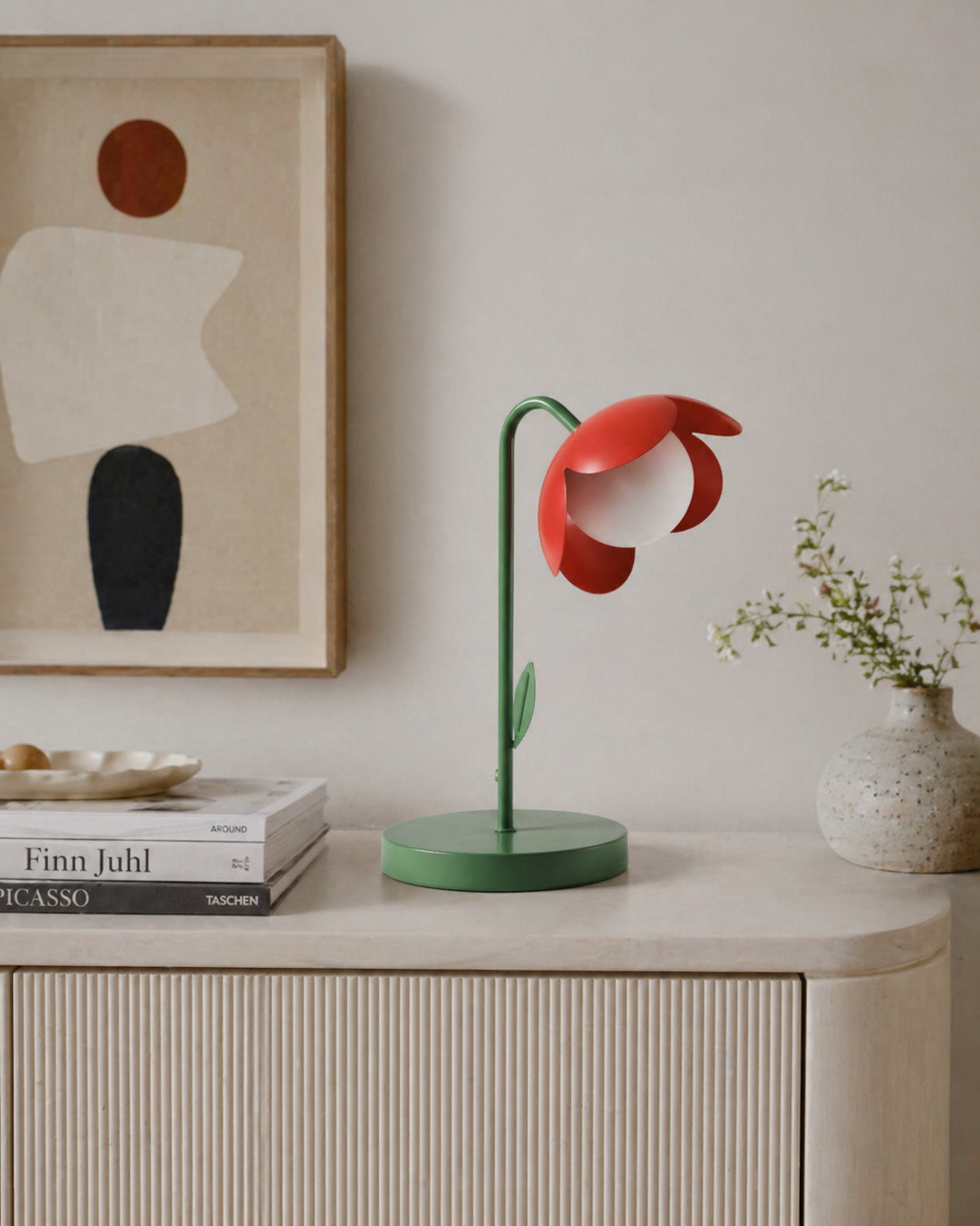 Tulip lámpara de mesa