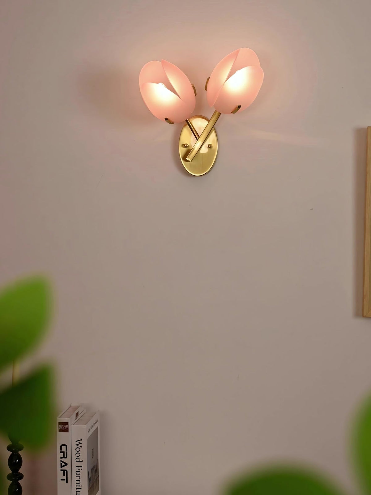 Jovell nórdico Art floración aplique de pared de vidrio