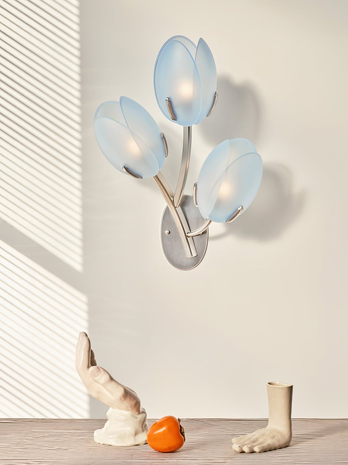 Jovell nórdico Art floración aplique de pared de vidrio