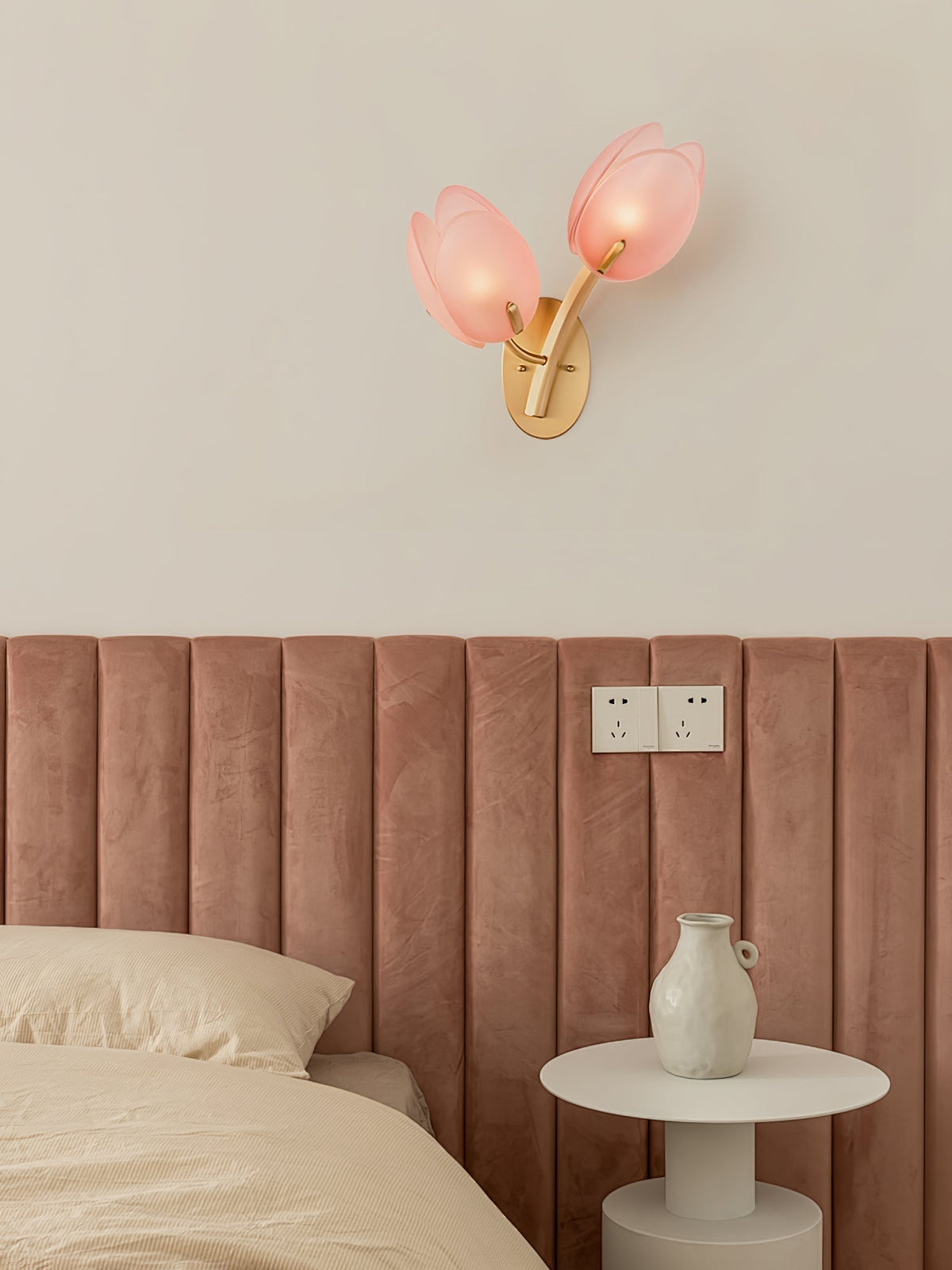 Jovell nórdico Art floración aplique de pared de vidrio