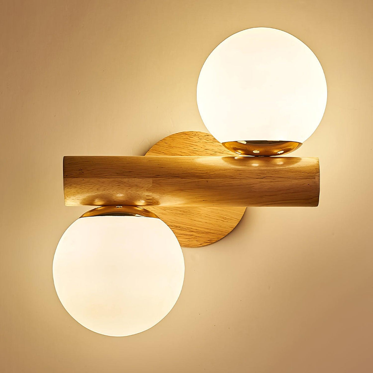 Fioran aplique de pared de madera estilo escandinavo