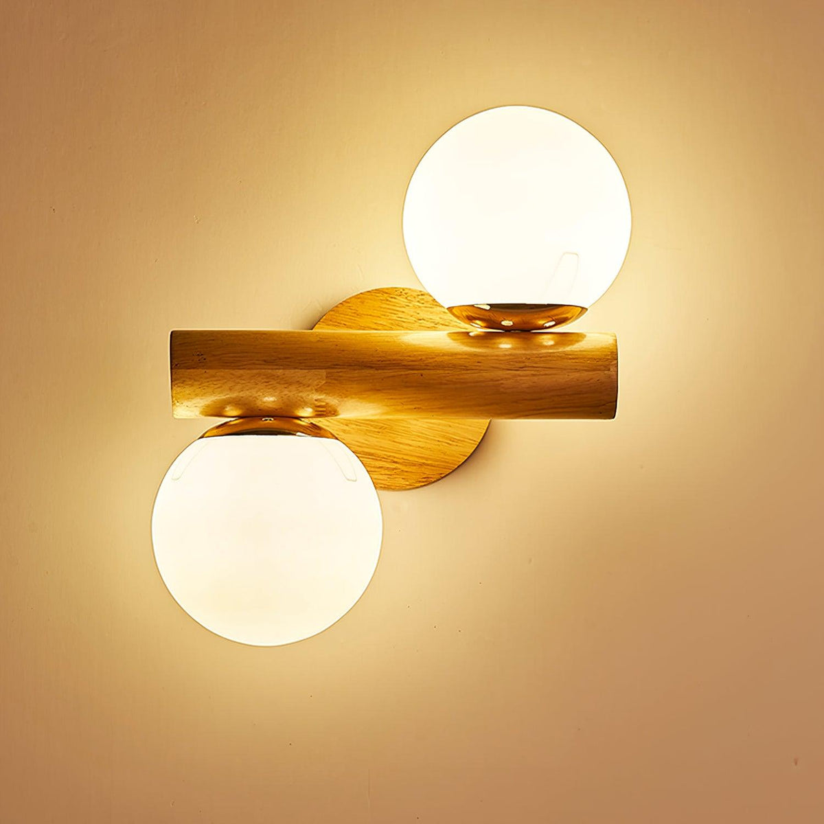Fioran aplique de pared de madera estilo escandinavo