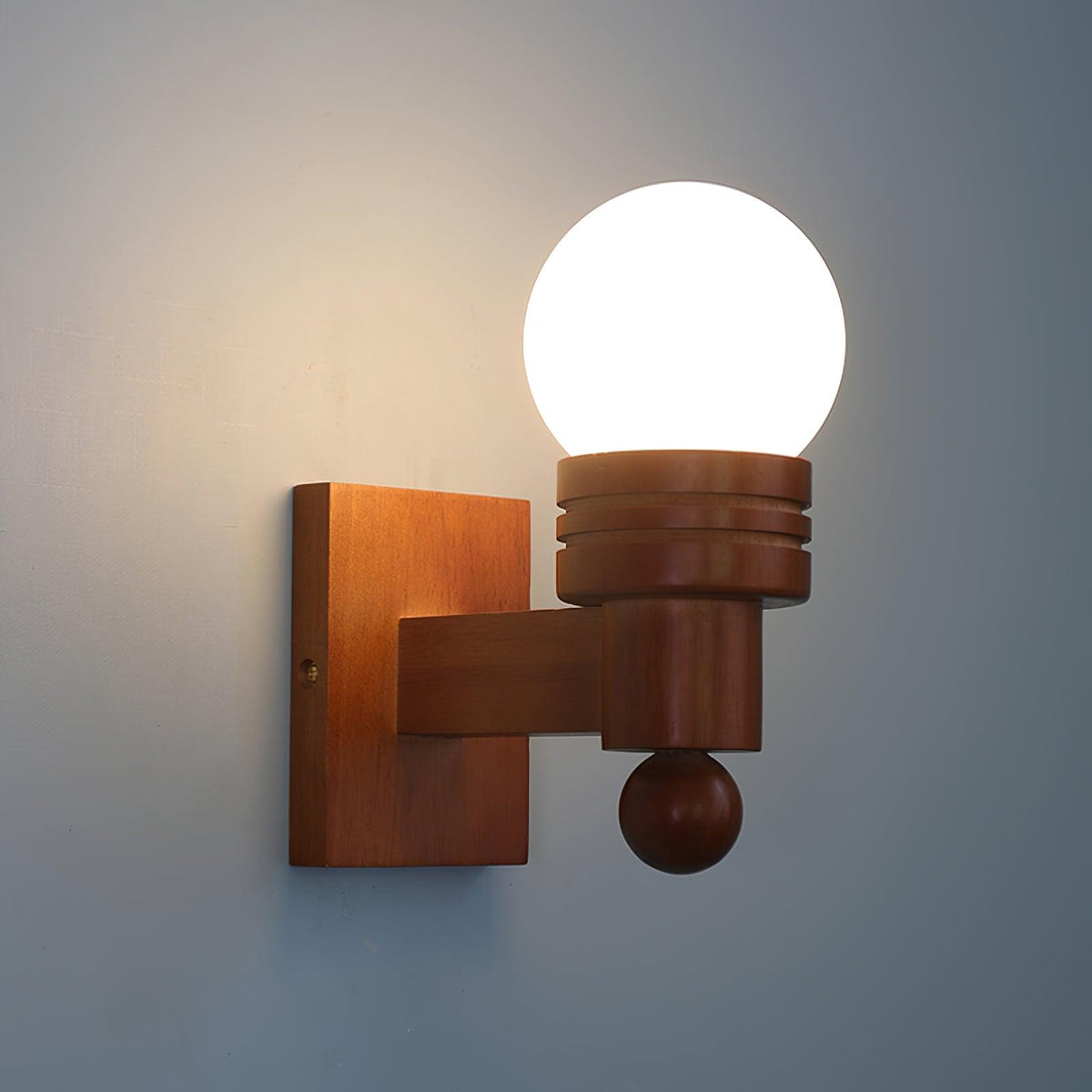 Beam aplique de pared de madera sólida