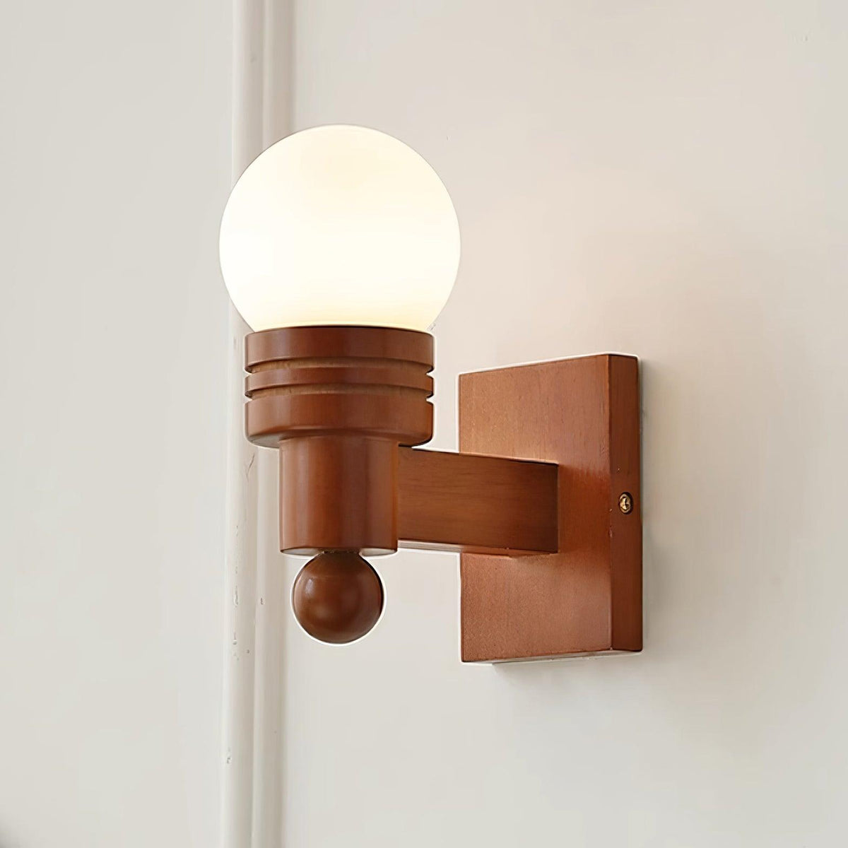 Beam aplique de pared de madera sólida