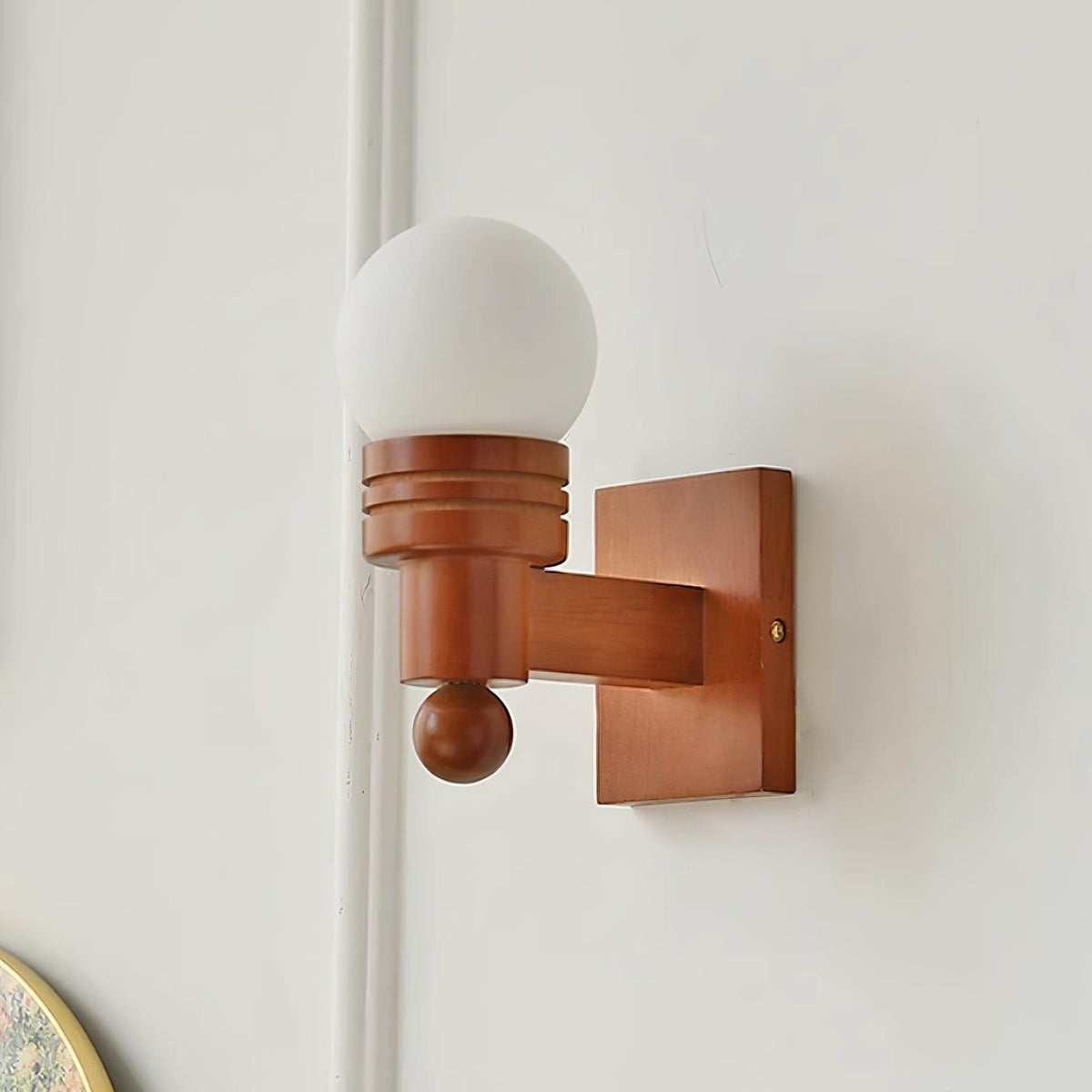 Beam aplique de pared de madera sólida