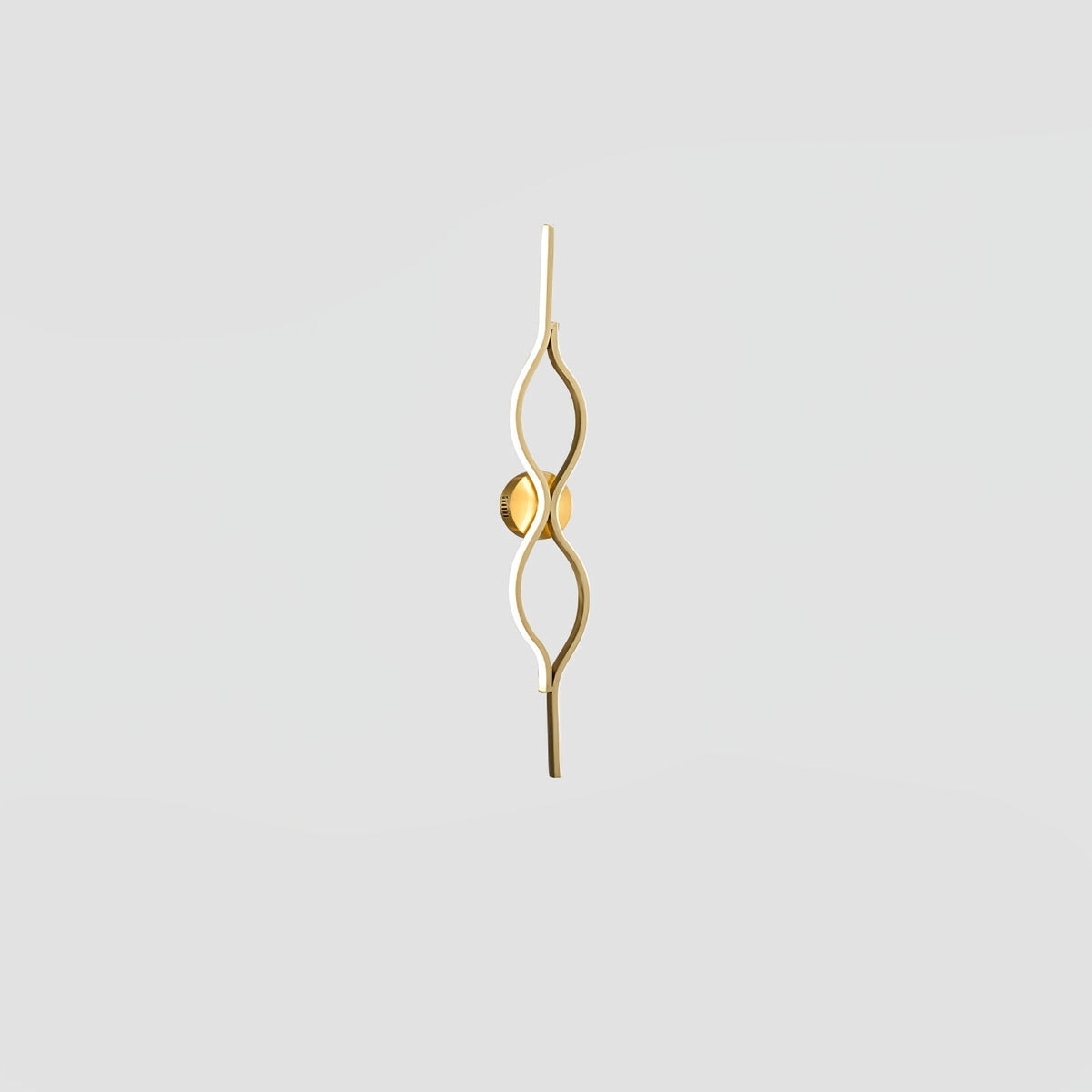 Myvenen aplique de pared de estilo clásico Twist en latón