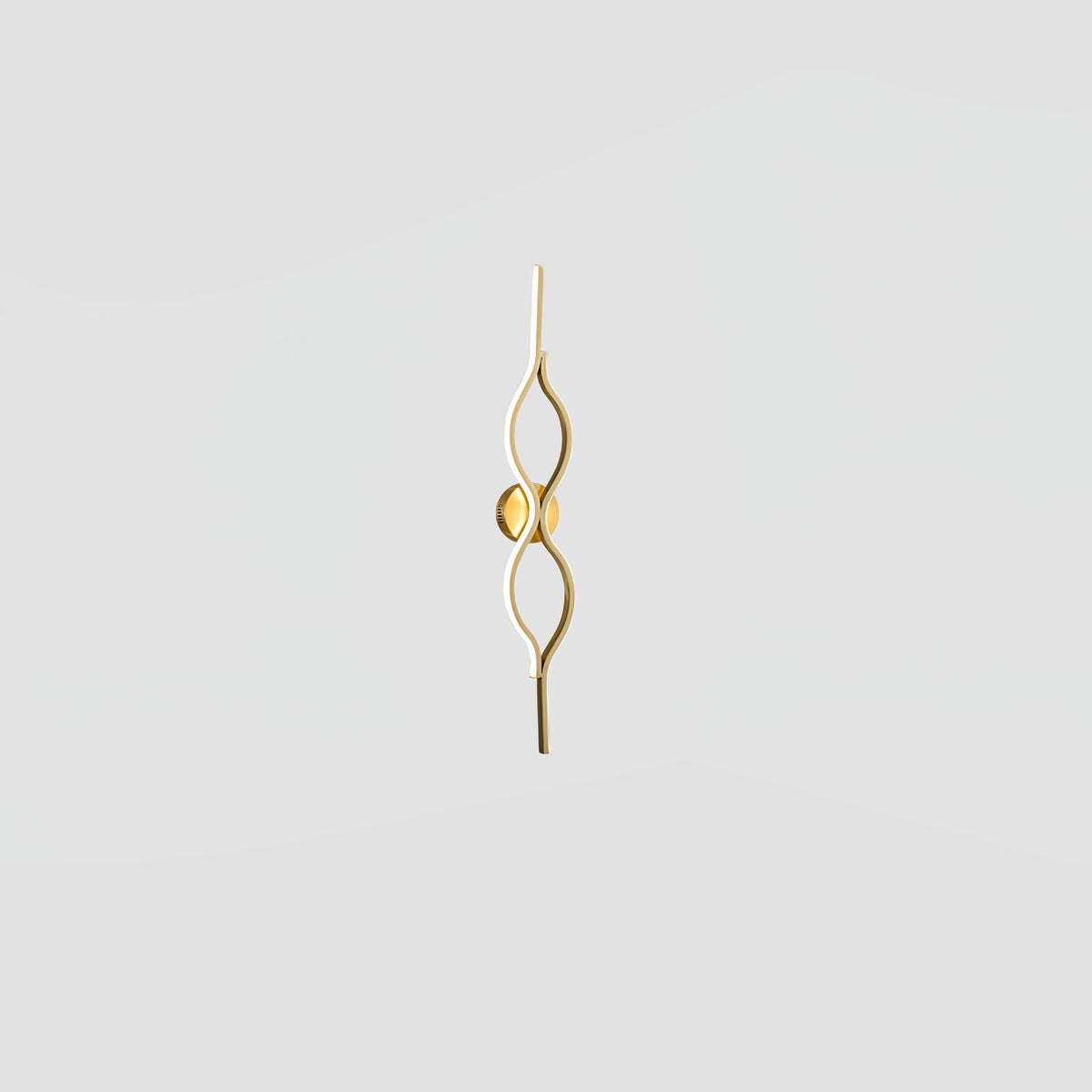 Myvenen aplique de pared de estilo clásico Twist en latón
