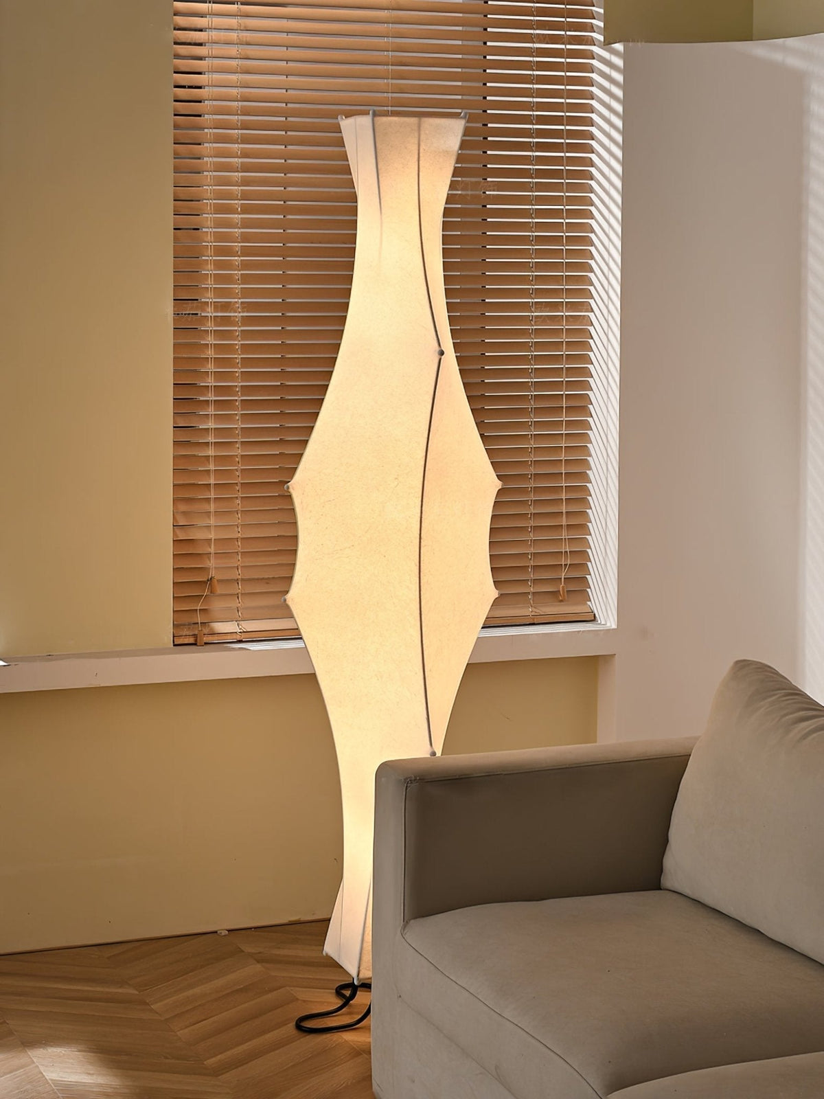 Vela Twist Silk lámpara de pie