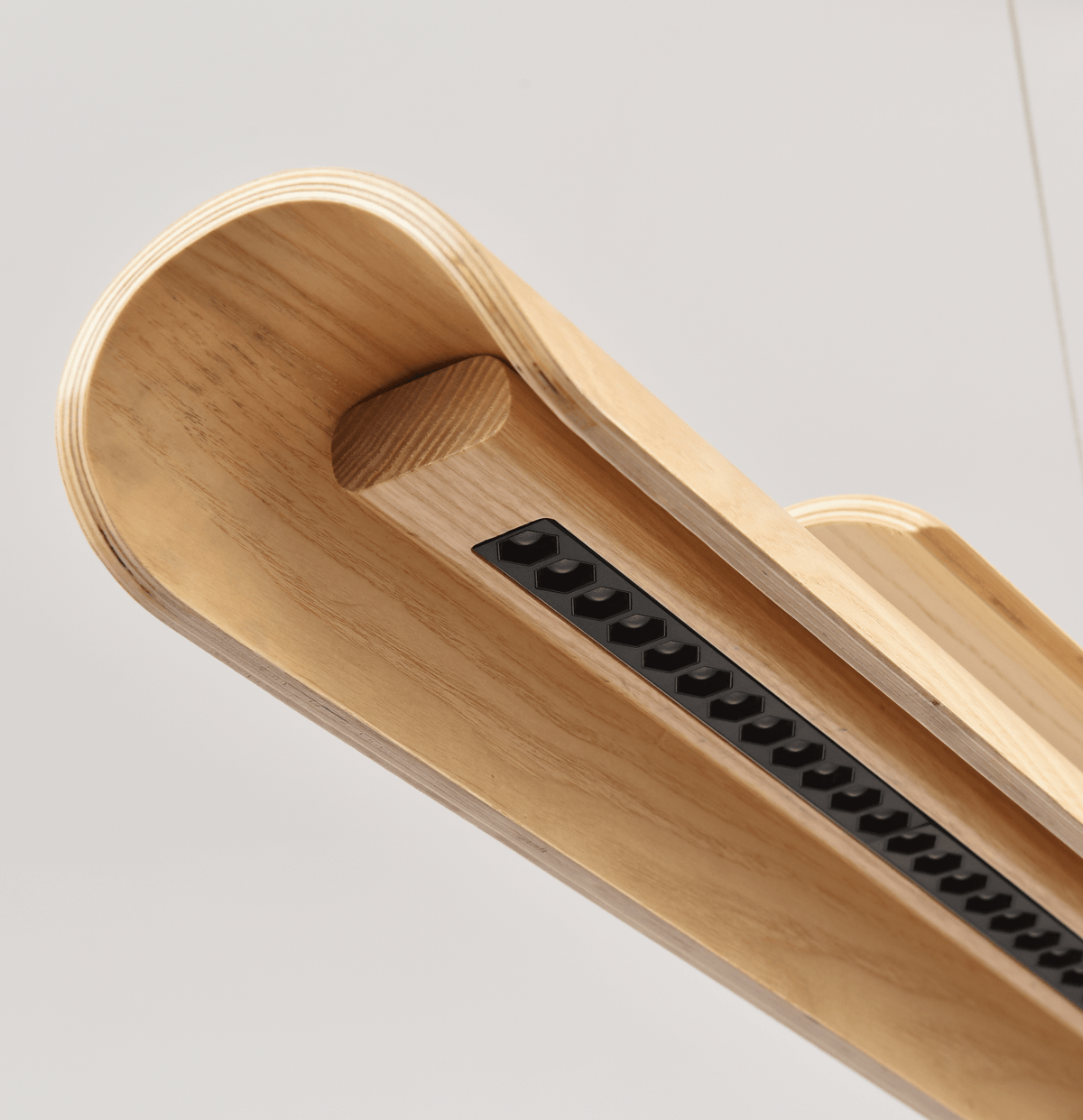 Lignelle lámpara colgante lineal de madera