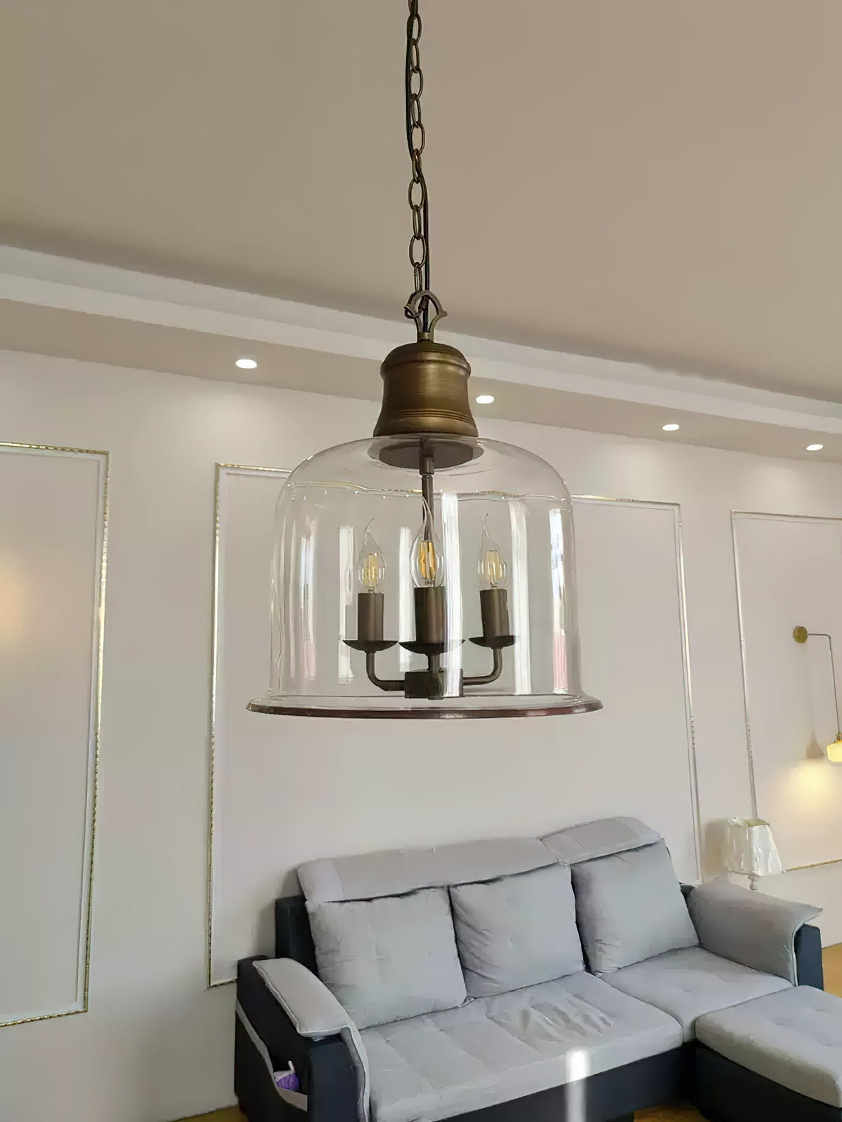 Celaniella lámpara colgante Vintage elegancia de vidrio