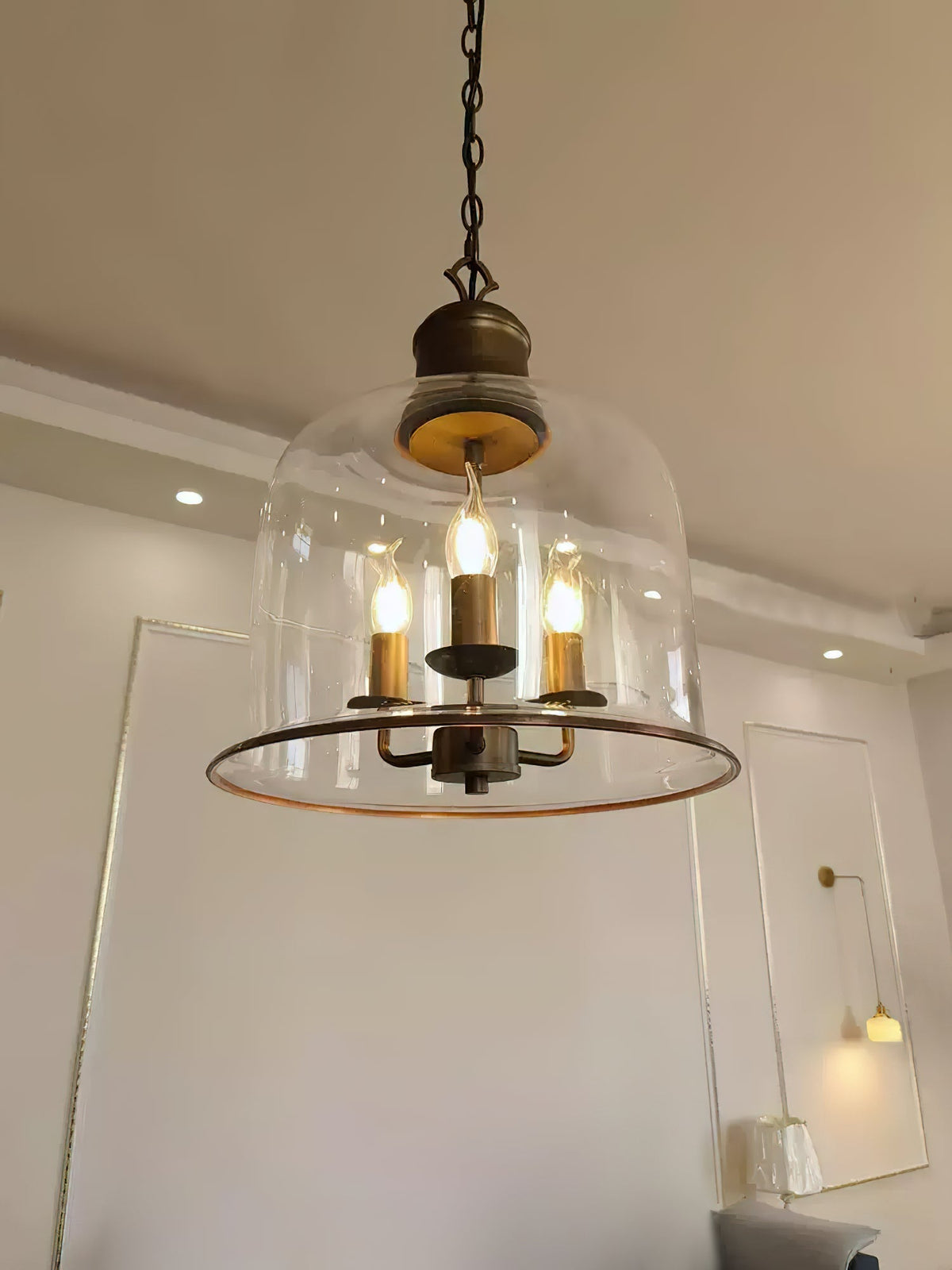 Celaniella lámpara colgante Vintage elegancia de vidrio