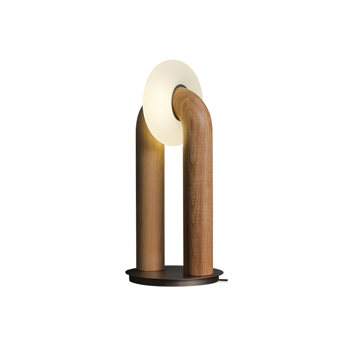 Elvelelia lámpara de mesa vintage de madera
