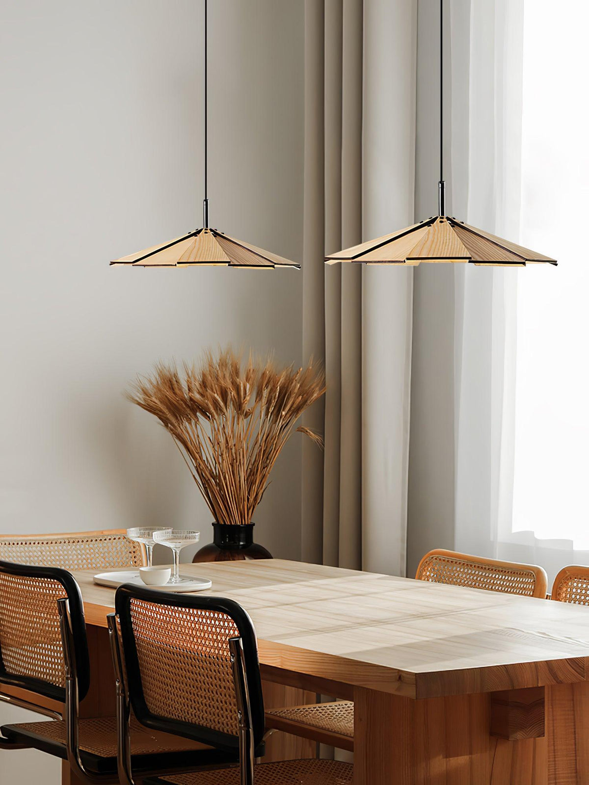 Woodura lámpara colgante de madera Umbrella
