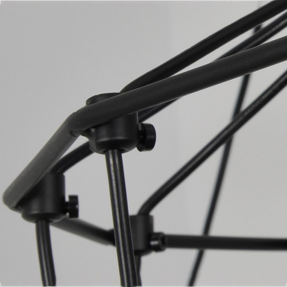 Tevenq lámpara de araña Lines negro Estructura Alambre LED