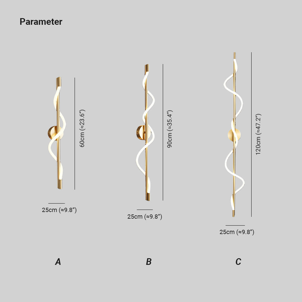 Vortex    Flexible Curve  Wall Light