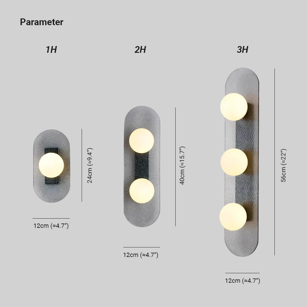 Arderora aplique de pared modular disco metal