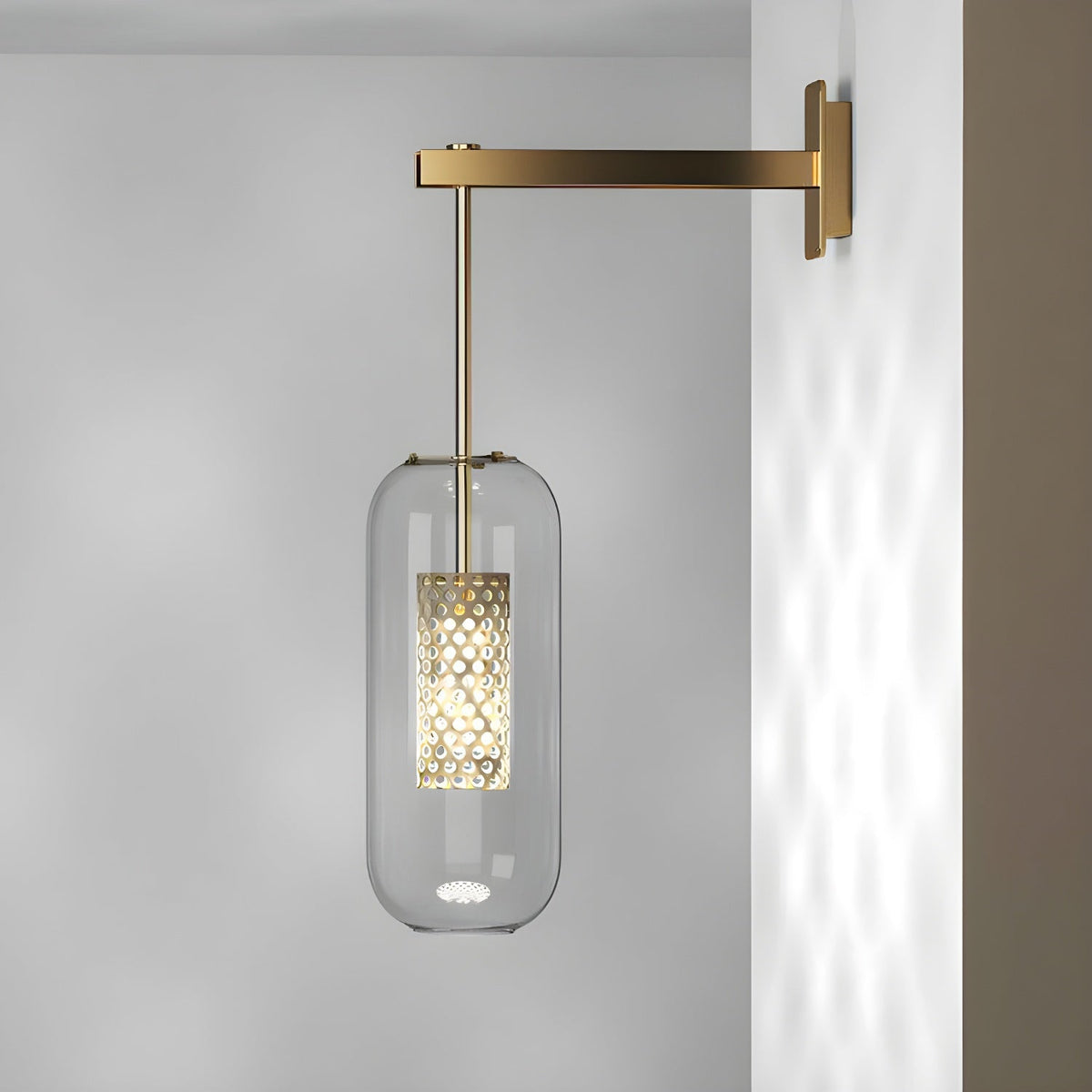 Eirinette aplique de pared Premium con vidrio nórdico