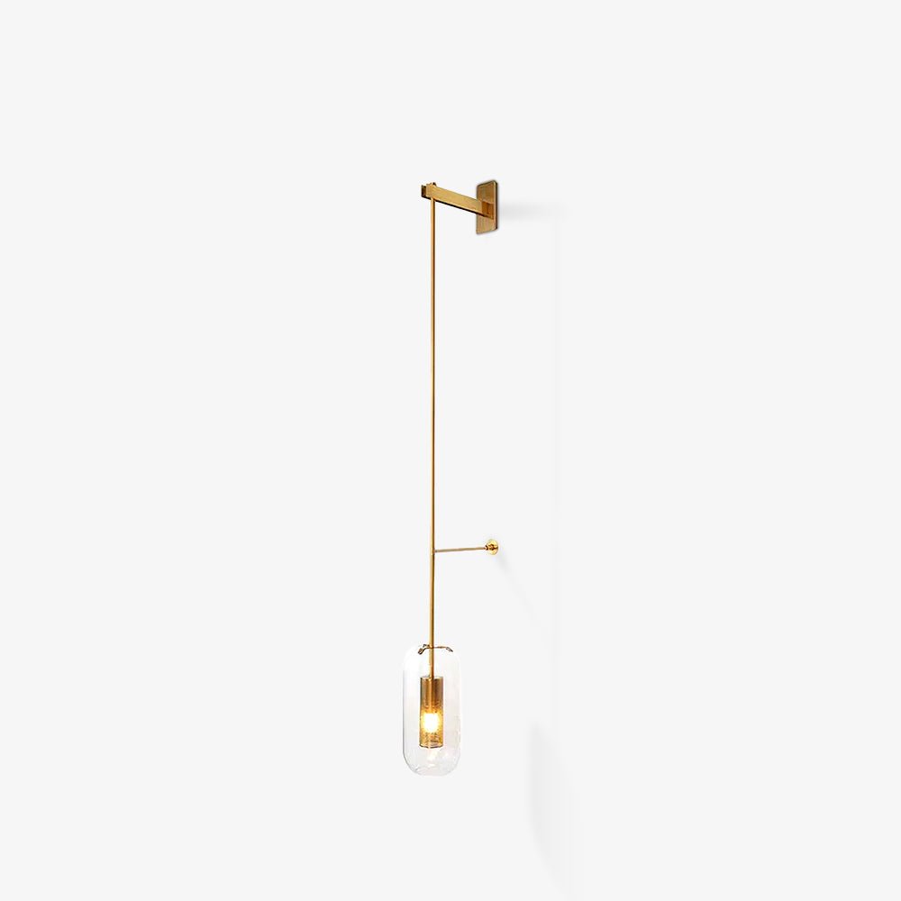 Dae aplique de pared moderno minimalista de vidrio