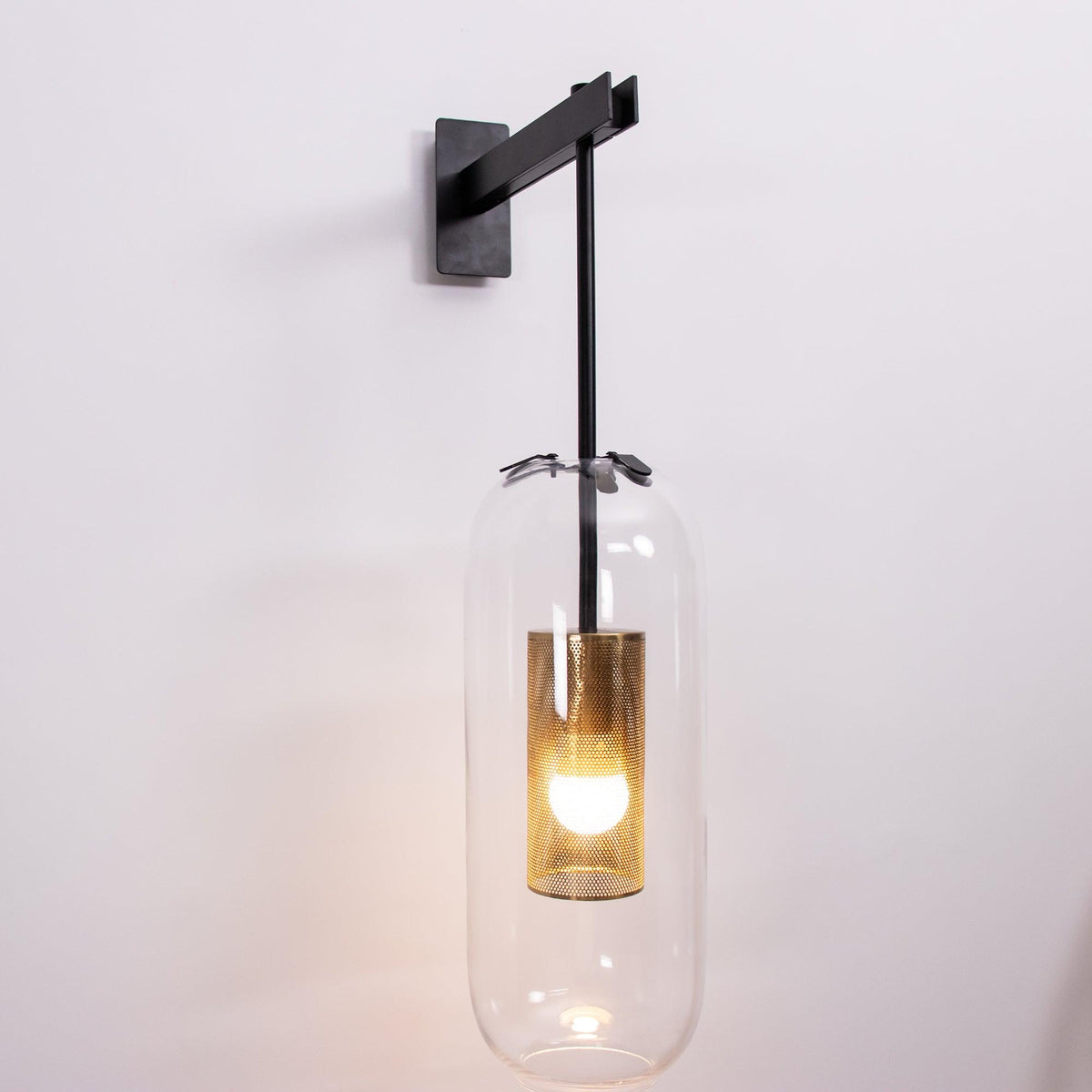 Eirinette aplique de pared Premium con vidrio nórdico