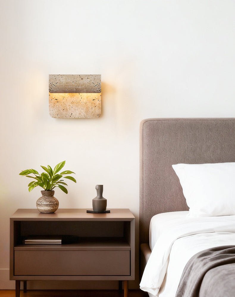 Vaelan aplique de pared travertino
